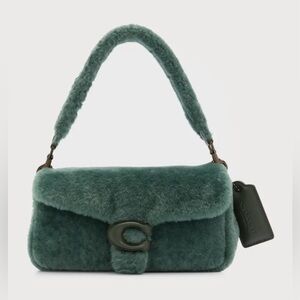 Coach Shearling Pillow Tabby 26 - Green